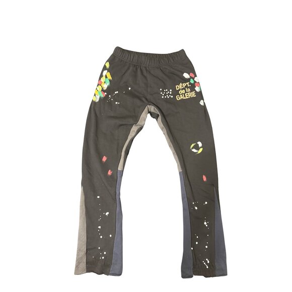 Gallery Dept. Painted Flare Sweat Pants black multi-color. - Picture 1 of 4